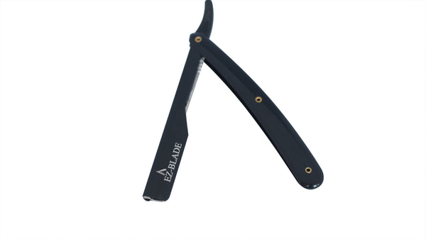 Pitch Black Straight Razor - EZ BLADE Shaving Products