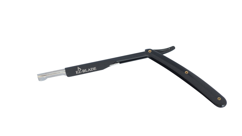 Pitch Black Straight Razor - EZ BLADE Shaving Products