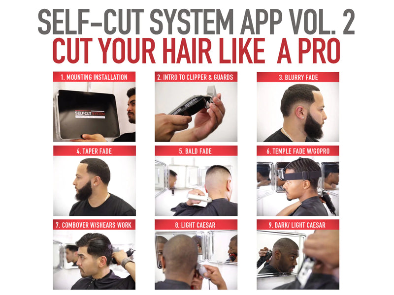 Black Lambo 3-Way Mirror, Self Cut System, Cut your Own Hair – Self Cut  System