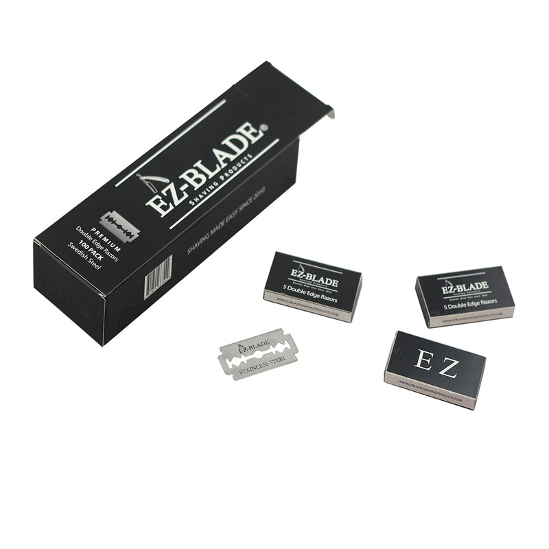 Double Edge Razors Blades 100 pcs - EZ BLADE Shaving Products