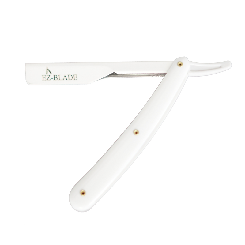 Pitch White Straight Razor - EZ BLADE Shaving Products