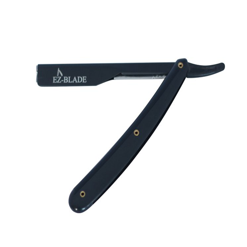 Pitch Black Straight Razor - EZ BLADE Shaving Products