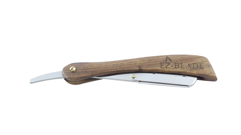 Wood Handel Straight Edge Razor - EZ BLADE Shaving Products