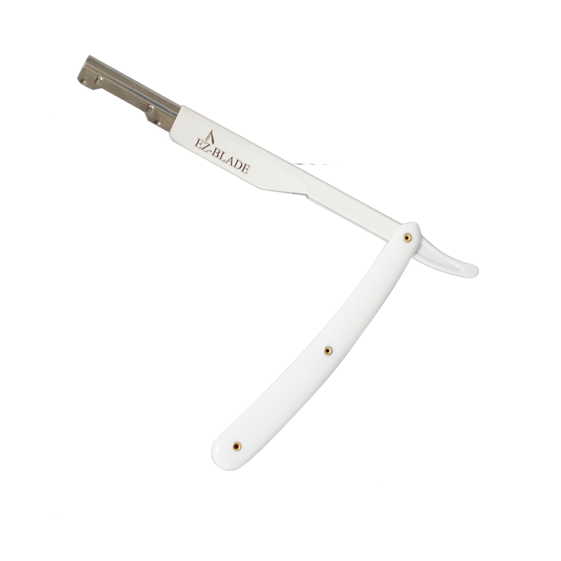 Pitch White Straight Razor - EZ BLADE Shaving Products